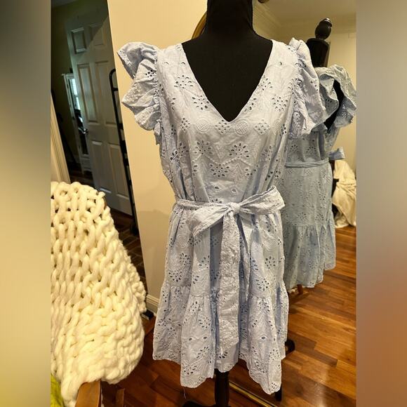 SAM EDELMAN
Embroidery Eyelet Mini A-Line Dress - Picture 3 of 9